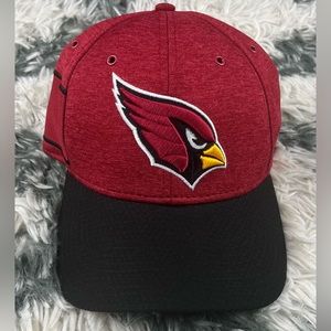 New Era Nfl Arizona Cardinals Red Black Fitted Cap Hat Size Medium-Large